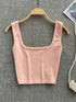 Women Backless Crop Top-Slim Fit Tank Top